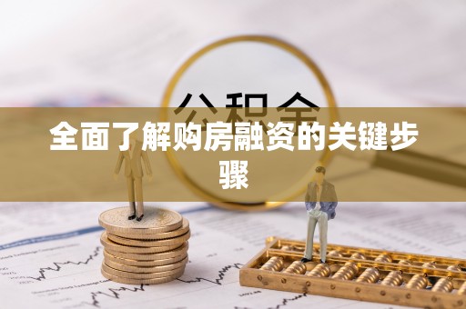 金凤全面了解购房融资的关键步骤