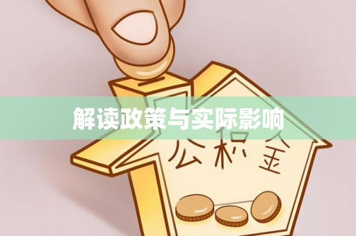 金凤解读政策与实际影响